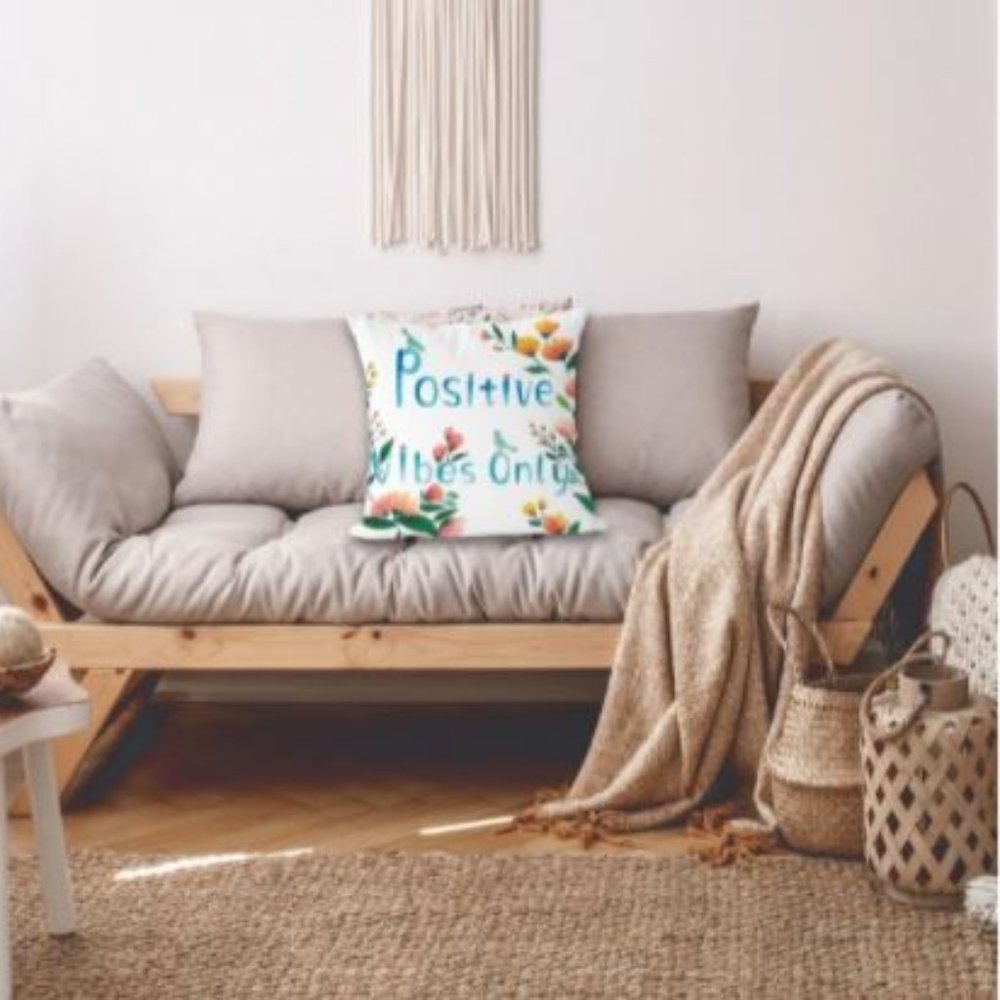 Positive vibe throw pillow - Picture 3 of 4